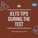 IELTS TipsDuring the Test